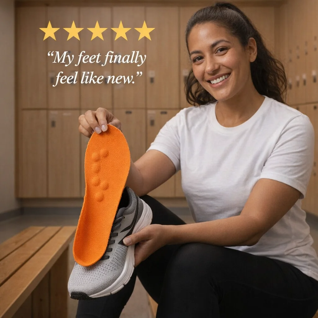 Therapeutic Massage Insoles for Active Comfort - lifestyle view