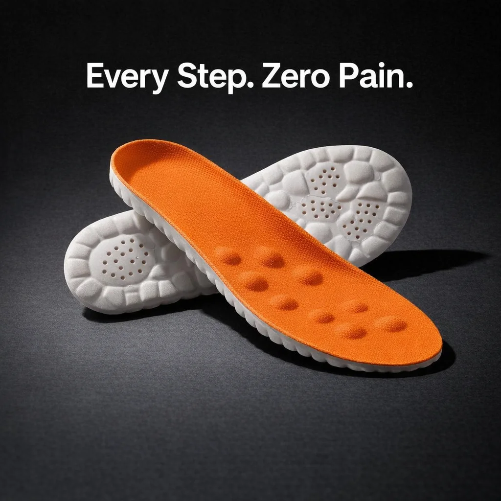 Therapeutic Massage Insoles for Active Comfort - studio view