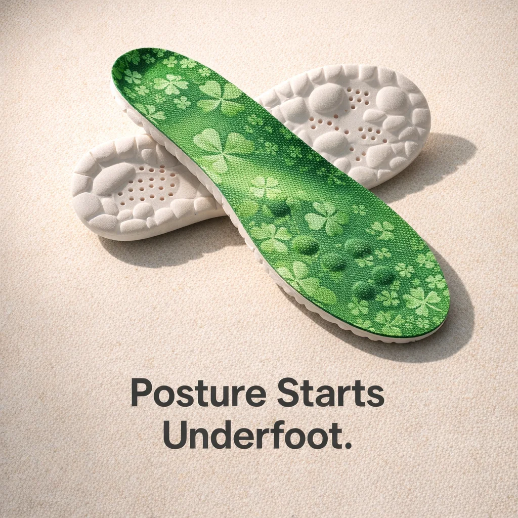 Therapeutic Massage Insoles for Active Comfort - studio view